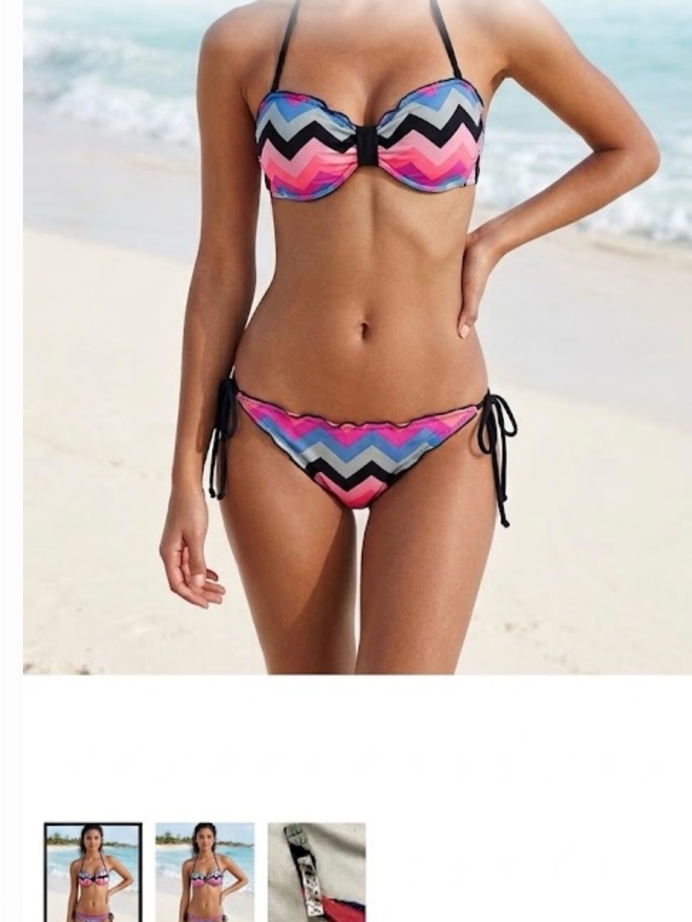 PINK Victoria's Secret Multicolor Bikini Set